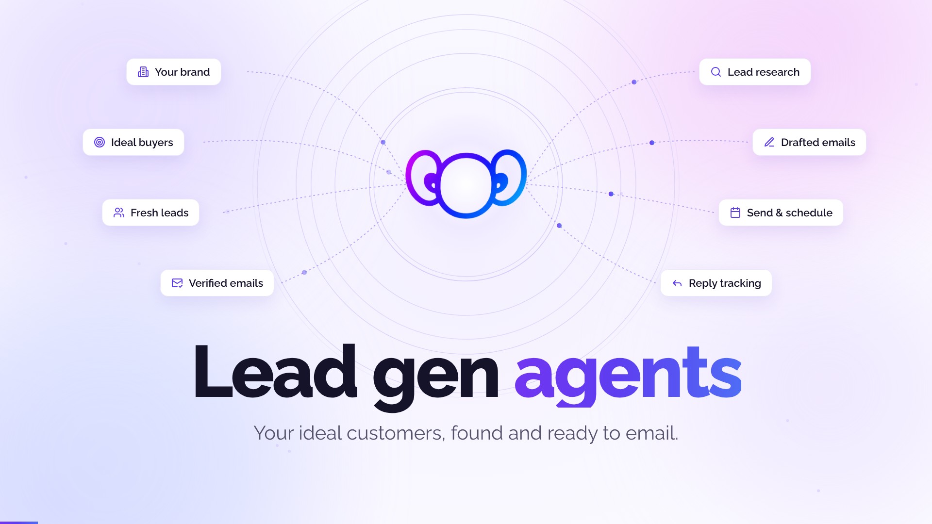 Screen from the video: Lead gen agents: find and contact your ideal customers